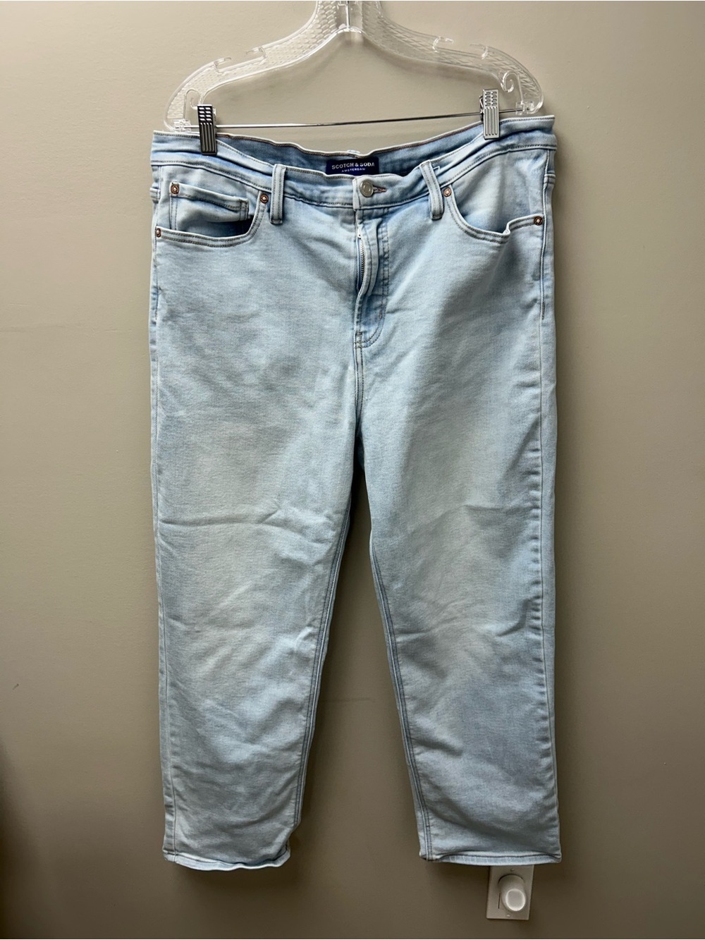 Scotch & Soda Women’s Light Wash Straight Leg Jeans